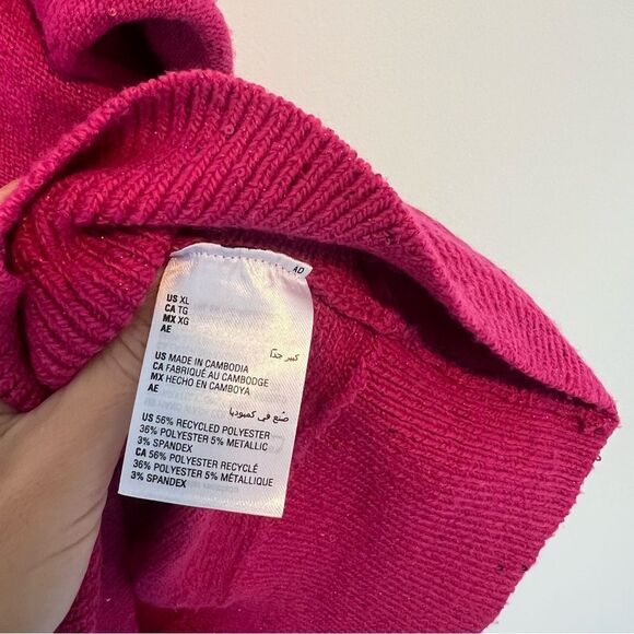 INC International Concepts Pink V-Neck Shine Sweater NEW Size XL - Picture 8 of 8